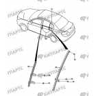 Направляющие стеклоподъемника задней двери